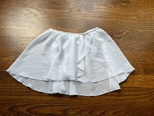 Dance Wear White New Stretch Dance Skirt Woman  s Size Small 2-6