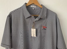 Peter Millar Summer Comfort Polo Shirt XL Crown Sport LACC 123rd US Open Striped