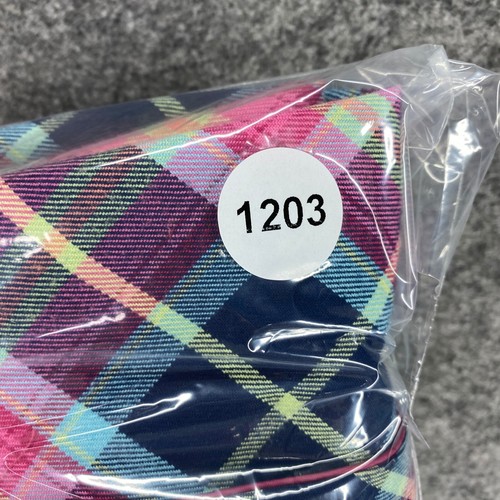 Talbots Uniform Dress Girl 6X Plaid Pink Sleeveless Zip Square Neck School - Picture 10 of 10