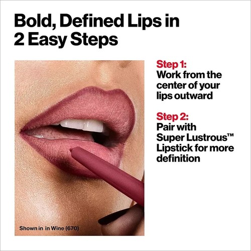 Revlon ColorStay Lipliner with Built-in-Sharpener *Sealed* shade 665 Plum - Picture 2 of 3