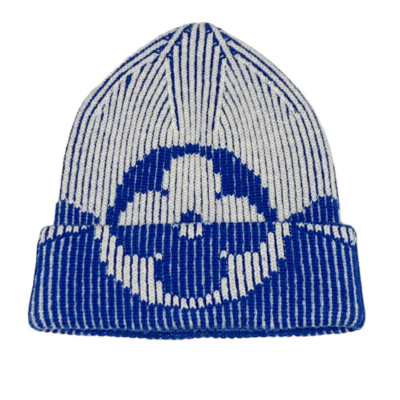 LOUIS VUITTON LV M78001 Beanie Rib Flower Knit Cap Hat Giant