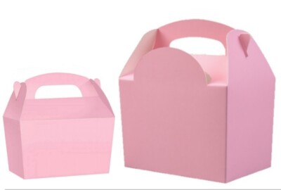 Helle Baby rosa farbige Partyboxen ~ einfache Kinder Mahlzeit Essen Snack Box