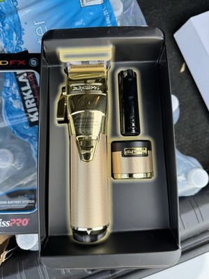 BaBylissPRO GoldFX FX8022G Gold Cordless Rechargeable Clipper Square Blade
