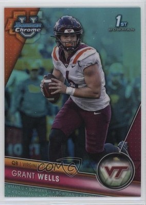 2023 Bowman U Chrome Aqua Refractor 20/299 Grant Wells #194 15wb