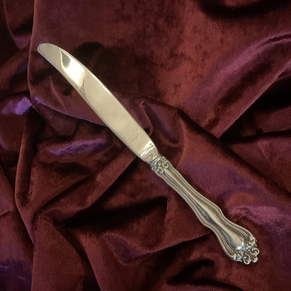 Westmoreland GEORGE & MARTHA 纯银手柄晚餐刀(S) 现代 9 1/8 英寸 A+ — 第 2/4 张图片