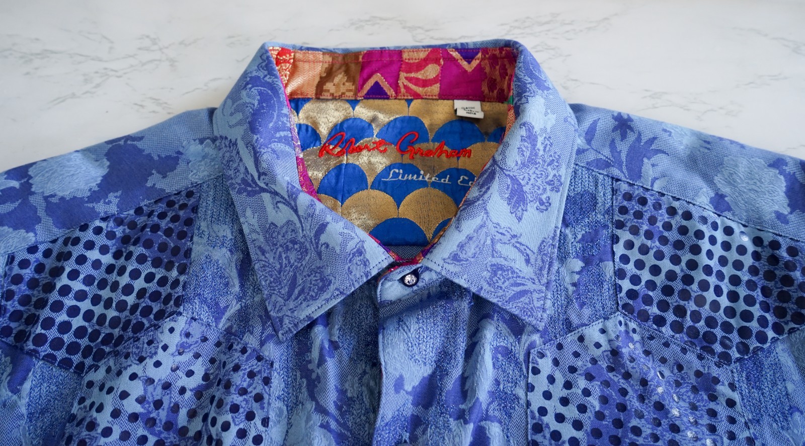Robert Graham Limited Edition Men Patchwork Butto… - image 6