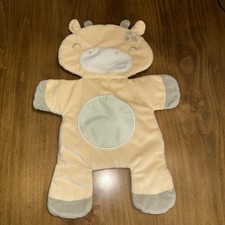 HTF Giraffe Baby Plush Lovey Security Blanket FLOPPY FLAT Green Stripes