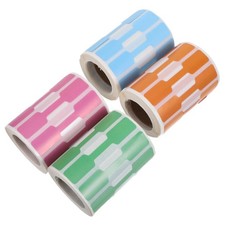 4 Rolls Self Adhesive Craft Stickers for Prices Labels Blank Jewelry Tags