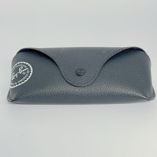 Ray Ban Sunglasses Case Black Hard Shell Logo Case with Cleaning Cloth