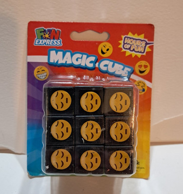 Emoji Magic Cube Stress Reliver Novelty Toy by Fun Express