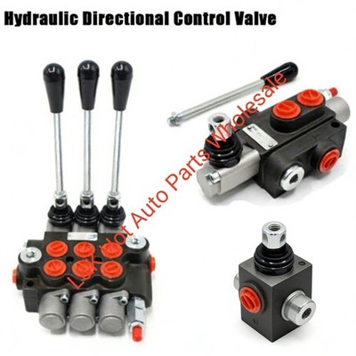 1/2/3 Spool Hydraulic Directional Control Valve Tractor Loader w/Joystick 11 GPM