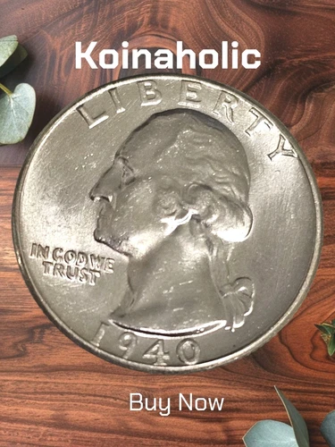 1940 P Silver Washington Quarter  Frosty Coin BU, From A Private Collection