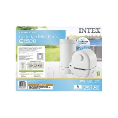 Intex Krystal Clear 26635E Cartridge Filter Pump for Above Ground Swimming Pools