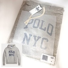 NEW Men POLO RALPH LAUREN Fleece Graphic Hoodie LOFT HEATHER 710A13245003