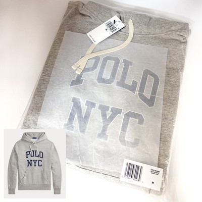 *NEW* Men POLO RALPH LAUREN Fleece Graphic Hoodie LOFT HEATHER (710A13245003)  
