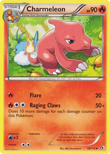 Lightly Played Charmeleon - 18/113 - Uncommon Pokemon Legendary Treasures