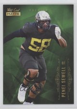 2021 Wild Card MATTE Chase Green Penei Sewell #MBC-17 Rookie RC 0q1p. rookie card picture