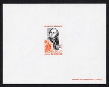 France 1972 Epreuve Proof Yt 1727/1728 A. De Grasse & T. Gautier cote 60€