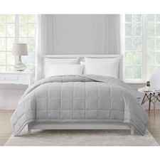 Full Queen Size Down Alternative Comforter in Gray