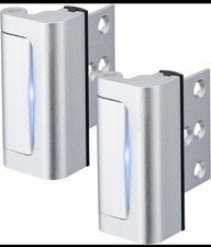 2 Pack Home Security Door Lock,Childproof Door Reinforcement Lock,with 3" Stop W