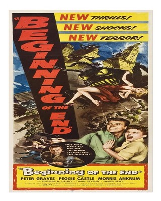 Retro-Sci-Fi-Filmplakat Wandkunst Vintage-Filmdekoration Urbane Szene