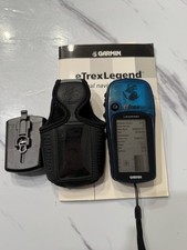 Garmin eTrex Legend Blue Personal Navigator Handheld GPS Camping Hiking Works
