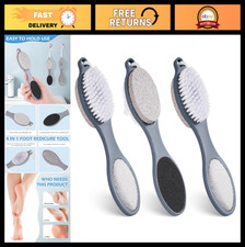 4 in 1 Foot Brush Set - Shower Foot Scrubber with Pumice Stone  Rasp, Dead Skin