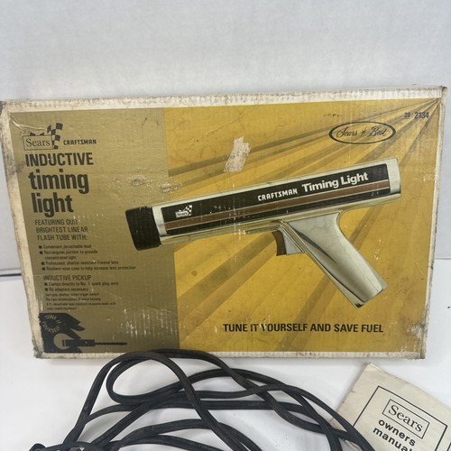 Vintage Sears Craftsman 28-2134 Inductive Timing Light W/box And Manual - Picture 2 of 10