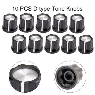 Tonknöpfe 10pcs Gitarre 10pcs 12*4*2cm 6 Mm Wellenloch D Typ Für E Gitarre