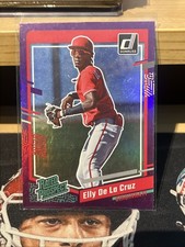 2023 Panini Donruss - Rated Prospect Holo Purple #57 Elly De La Cruz (RC)
