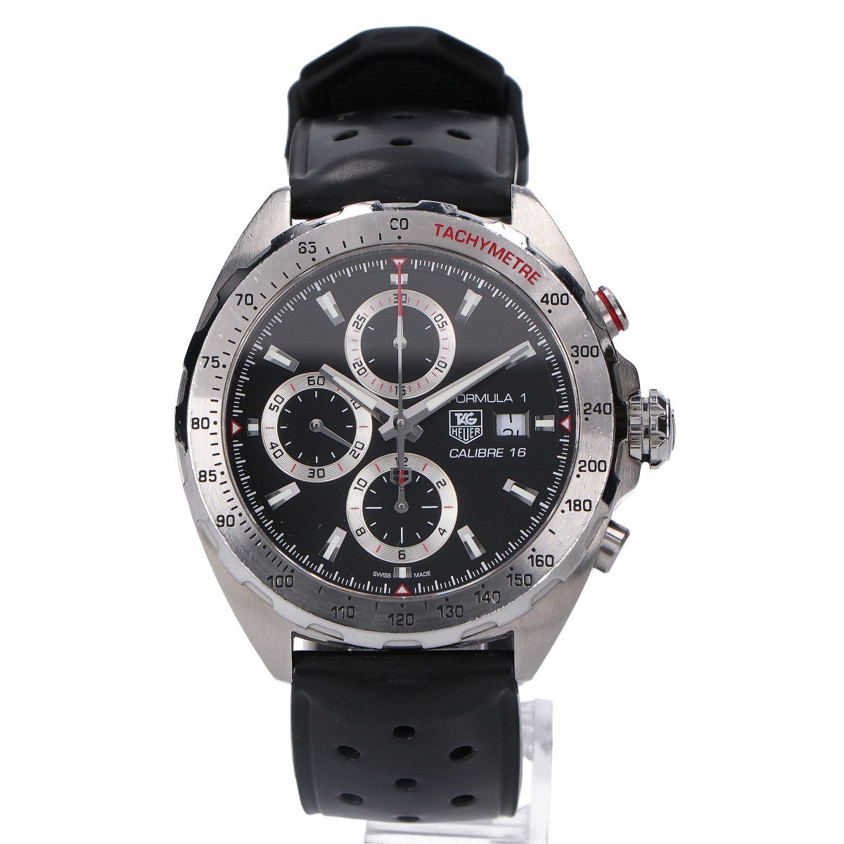 TAG HEUER CAZ2010-0 Formula 1 Chronograph, Black Dial, Stainless Steel x Rub... image 2