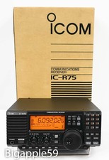 Icom IC-R75 Shortwave Amateur Radio Receiver LATE SERIAL BEAUTIFUL COND
