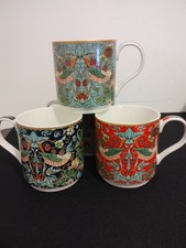 William Morris Strawberry Thief Mugs Boxed Set