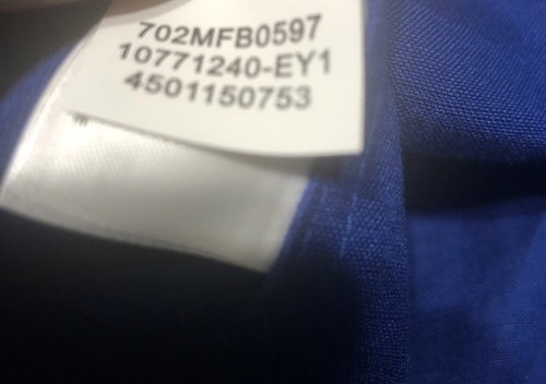 Neu mit Etikett Anne Klein Damen Leinenmischung Karriere Blazer Jacke royalblau Größe XL - Bild 7 von 8