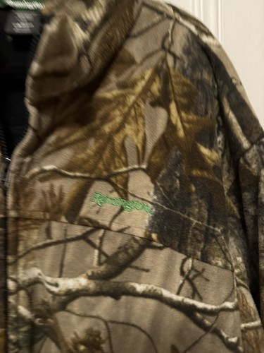 REMINGTON Mens Vintage Realtree Fleece Camo Hunting Jacket SZ Large - 第 4/10 張圖片