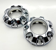 2 Chrome Wheel Center Hub Cap For 2017-2022 F250 F350 Super Duty Front
