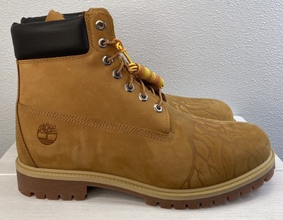 Snipes x Timberland 6'' Premium Boot Men's Size 11 Wheat Nubuck Print Waterproof
