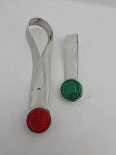 Bicycle Hub Shiners White Sparkle With Cat Eye Reflectors