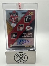 2017 panini xr football Kareem Hunt Rookie Triple Swatch 1/1 