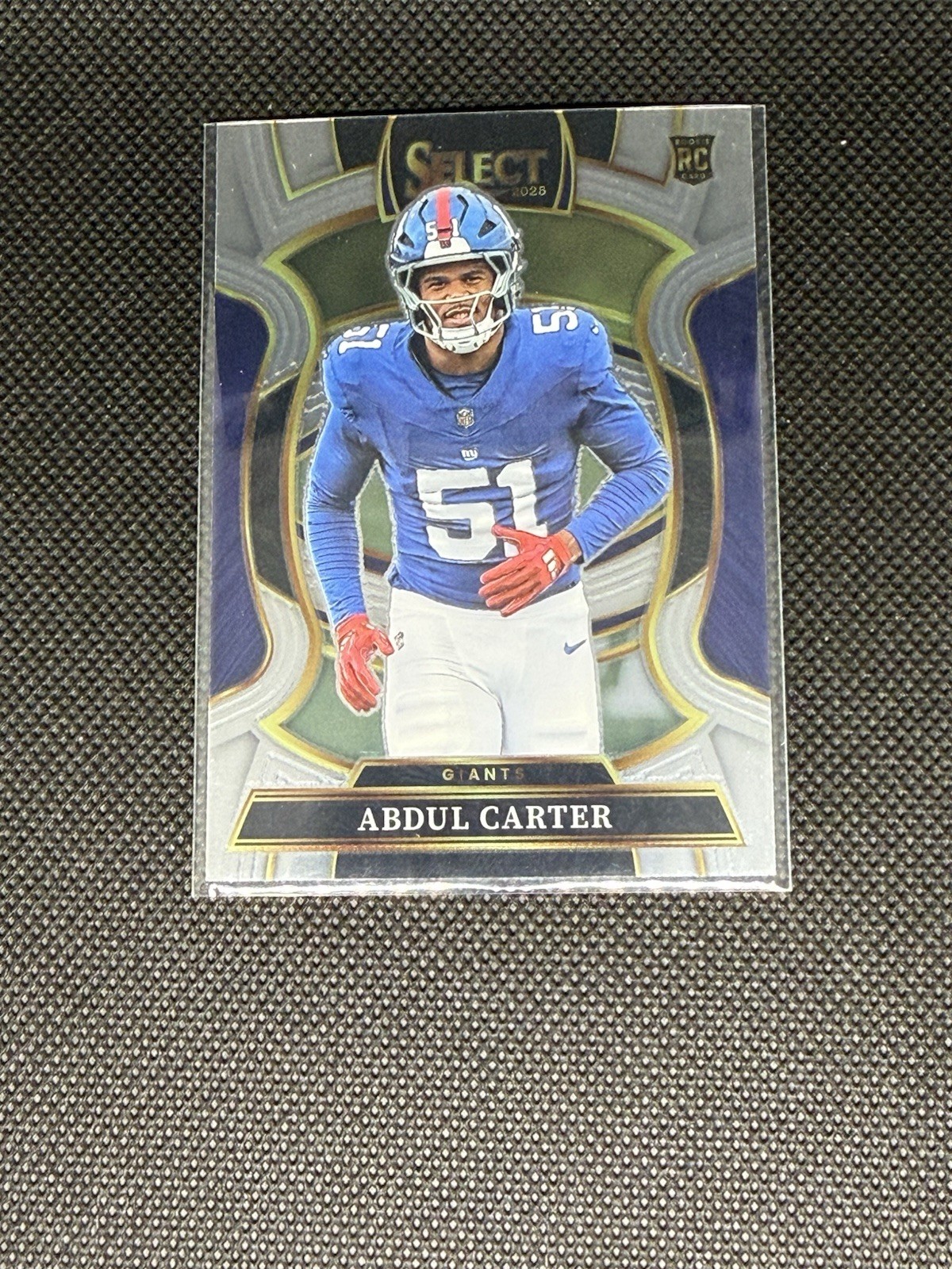2025 Panini Select Concourse Level  Abdul Carter Giants Silver Base #95 RC