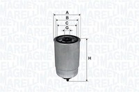 Magneti Marelli Kraftstofffilter U.A. FüR Audi, Daf, Daihatsu, Lancia