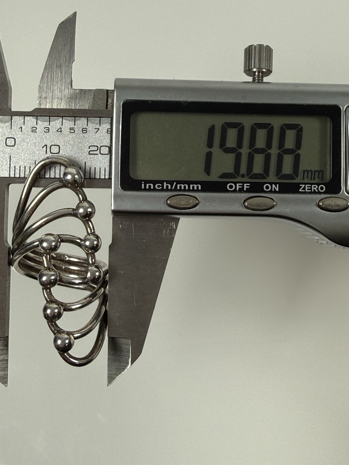 VTG Sterling Silver Statement Ring Space Age Brut… - image 9