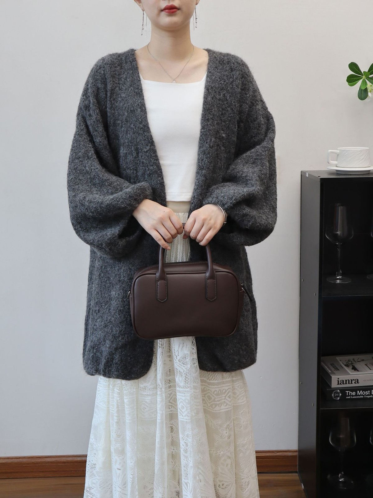 Womens Loose Knitted Long Sleeve Casual Loose Cardigan Sweater Mid Long Coat New