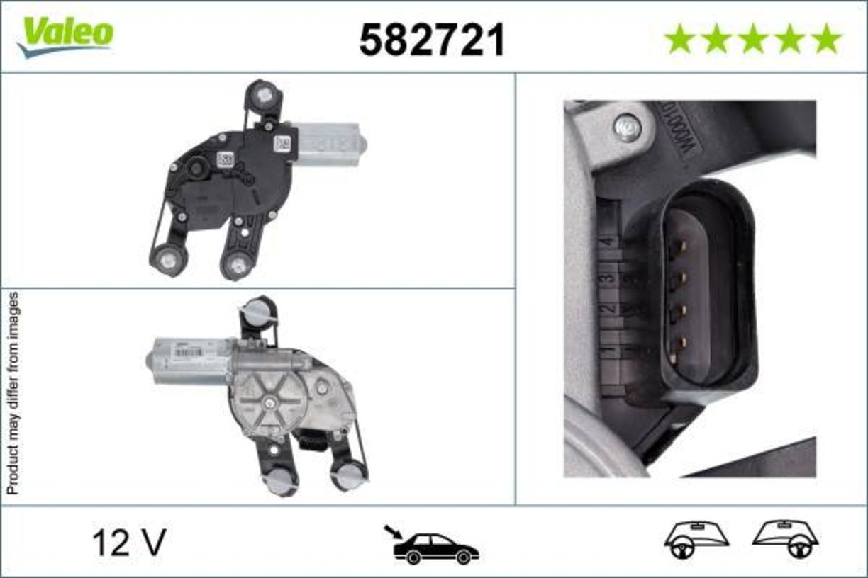 VALEO Wiper Motor For VW Golf Mk7 VII VIII 12-18 5H0955711A