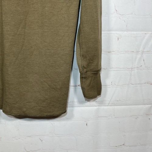 Vintage Duofold Henley Shirt Mens Size Large Green Wool Blend Baselayer Pullover - Picture 7 of 12