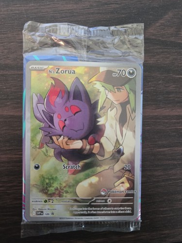 Pokemon Center Exclusive Stamped Promo N's Zorua SVP 189 SEALED