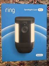 Ring Spotlight Cam Pro, Battery, Home or business security Retinal 2K Video New 
