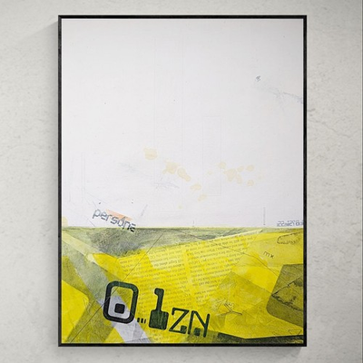 #ad Original Collage Painting on Art Paper. 11x14 Inches. #x27;Landscape Of The Future#x27; $34.00