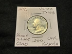 US WASHINGTON QUARTER 1776-1976 BI - CENTENNIAL PROOF SILVER CLAD UNC D03