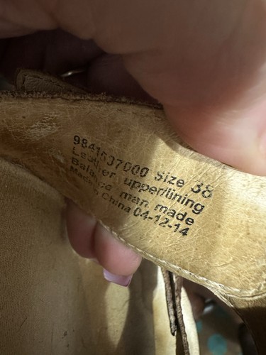 Sandalias de cuña Dansko Sophie de cuero marrón con hebilla para mujer 38/8 - Imagen 8 de 8